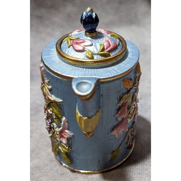 Vintage Cottagecore Collectible Mini Teapot Figure by Rucinni - Picture 11 of 12